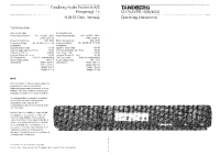 Tandberg 4035 - Owners Manual